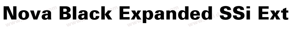 Nova Black Expanded SSi Extra Bold Expanded字体转换
